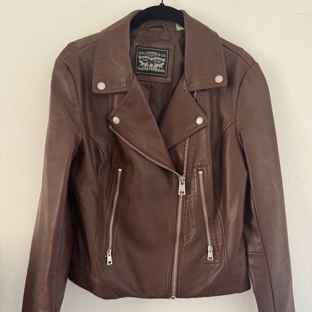Levis Brown Leather Jacket